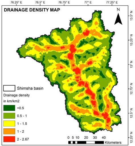 drainage density map